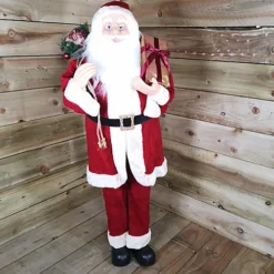1.1m Luxury Large Standing Red Suit Santa Indoor Father Christmas Decoration -Deals Christmas Decor Store 1 1m luxury large standing red suit santa indoor father christmas decoration5056589190705 03c MP