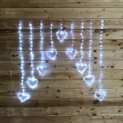 1.2m Premier Christmas Static Heart LED Silver Pin Wire V Curtain Lights In White 7 1.2m Premier Christmas Static Heart LED Silver Pin Wire V Curtain Lights In White -Deals Christmas Decor Store 1 2m premier christmas static heart led silver pin wire v curtain lights in white5056589106850 04c MP