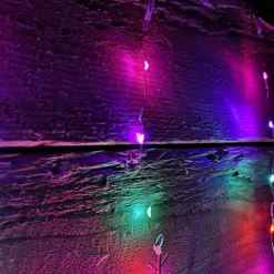1.2m Premier Christmas Static Snowflake LED Silver Pin Wire V Curtain Lights In Rainbow -Deals Christmas Decor Store 1 2m premier christmas static snowflake led silver pin wire v curtain lights in rainbow5056589182403 03c MP