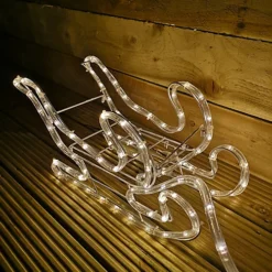 1.4m LED Reindeer With Sleigh Christmas Rope Light Silhouette In Warm White -Deals Christmas Decor Store 1 4m led reindeer with sleigh christmas rope light silhouette in warm white5056589106898 04c MP
