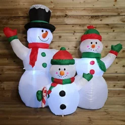 1.5m Indoor Outdoor Inflatable Lit Snowman Family Christmas With 12 Warm White LEDs -Deals Christmas Decor Store 1 5m indoor outdoor inflatable lit snowman family christmas with 12 warm white leds5056589106324 03c MP