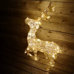 1.5m LED Indoor Outdoor Acrylic Standing Reindeer Christmas Decoration In Warm White -Deals Christmas Decor Store 1 5m led indoor outdoor acrylic standing reindeer christmas decoration in warm white5056589184445 03c MP
