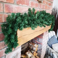 1.8m Plain Green Imperial Pine Christmas Swag Garland Decoration