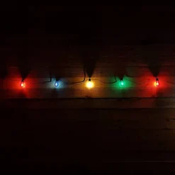 10 LED 4.5m Premier Indoor Outdoor Connectable Festoon Christmas Lights In Multicoloured