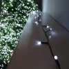 1000 LED 100m Premier Christmas Indoor Outdoor Multi Function Battery Operated String Lights With Timer In Cool White
