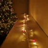 1000 LED 25m Premier TreeBrights Christmas Multi Function Mains Operated String Lights Timer Clear Cable Red & Vintage Gold