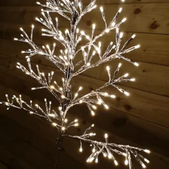 108cm Warm White 230 LED Silver Christmas Tree Metal Frame Light Up Silhouette -Deals Christmas Decor Store 108cm warm white 230 led silver christmas tree metal frame light up silhouette5056589106997 03c MP