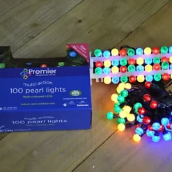 10m 100 LED Premier Multi Action Outdoor Pearl Christmas Lights Multi Coloured -Deals Christmas Decor Store 10m 100 led premier multi action outdoor pearl christmas lights multi coloured5056589187408 04c MP