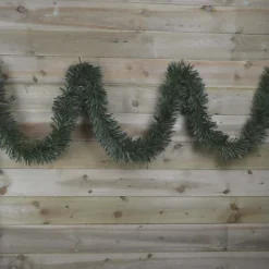 10m X 15cm Luxury Chunky Cut Tinsel Garland Christmas Tree Decoration - Green