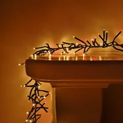 1152 LED 6.7m Premier Compact Cluster Brights Indoor Outdoor Christmas Multi Function Mains Operated Lights In Red & Gold -Deals Christmas Decor Store 1152 led 6 7m premier compact cluster brights indoor outdoor christmas multi function mains operated lights in red gold5056589182335 02c MP