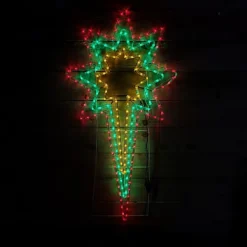 118 X 62cm LED North Star Rope Light Outdoor Christmas Silhouette In Multicoloured With Speed Controller