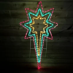 118 X 62cm LED North Star Rope Light Outdoor Christmas Silhouette In Multicoloured With Speed Controller -Deals Christmas Decor Store 118 x 62cm led north star rope light outdoor christmas silhouette in multicoloured with speed controller5056589182847 03c MP