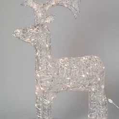 120cm X 80cm Acrylic Outdoor Christmas Reindeer Lit With 120 Warm White LEDs -Deals Christmas Decor Store 120cm x 80cm acrylic outdoor christmas reindeer lit with 120 warm white leds5056589186760 03c MP