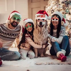 12pcs Novelty Glitter Christmas Glasses Eyewear Christmas Party Props Stocking Fillers Assorted Any 12 Frames -Deals Christmas Decor Store 12pcs novelty glitter christmas glasses eyewear christmas party props stocking fillers assorted any 12 frames5056141027227 04c MP