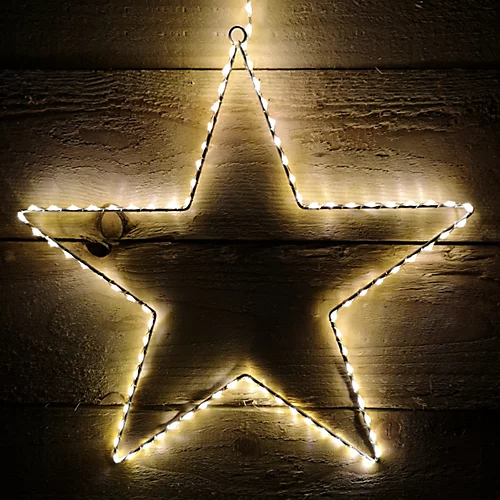 130 Micro LED Indoor Outdoor Hanging Star Frame Christmas Decoration 3 130 Micro LED Indoor Outdoor Hanging Star Frame Christmas Decoration - Image 3