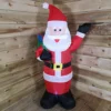 130cm (4ft) Inflatable LED Outdoor Christmas Standing Santa With Gift In Sack
