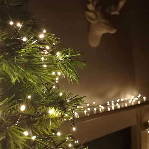 1500 LED 37.5m Premier TreeBrights Indoor Outdoor Christmas Multi Function Mains Operated String Lights With Timer In Warm White 2 1500 LED 37.5m Premier TreeBrights Indoor Outdoor Christmas Multi Function Mains Operated String Lights With Timer In Warm White - Image 2