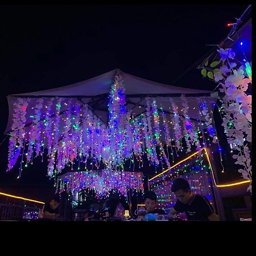 1500 Warm White ICICLE LED Lights Green Cable With 8 Effects Multifunction Auto Memory Indoor/Outdoor Christmas 4 1500 Warm White ICICLE LED Lights Green Cable With 8 Effects Multifunction Auto Memory Indoor/Outdoor Christmas - Image 4