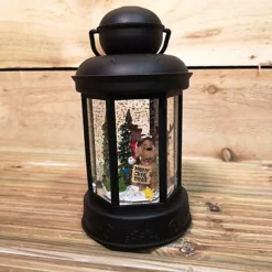 18cm Snowtime Battery Operated LED Christmas Glitter Water Spinner Black Lantern Dog & Tree Scene -Deals Christmas Decor Store 18cm snowtime battery operated led christmas glitter water spinner black lantern dog tree scene5029936937025 04c MP
