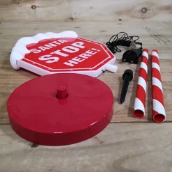 1m Outdoor Christmas Lit Multi Function Santa Stop Here Stake Sign With Base In Multicoloured -Deals Christmas Decor Store 1m outdoor christmas lit multi function santa stop here stake sign with base in multicoloured5056589183363 03c MP