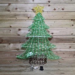 1m Premier Indoor Outdoor Soft Acrylic Multifunction Christmas Tree With 120 Multicoloured LEDs -Deals Christmas Decor Store 1m premier indoor outdoor soft acrylic multifunction christmas tree with 120 multicoloured leds5056589184063 03c MP