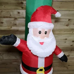 2.4m Premier Christmas Inflatable LED Arch Santa And Snowman Waving -Deals Christmas Decor Store 2 4m premier christmas inflatable led arch santa and snowman waving5056589192044 04c MP