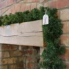 2 Pack 270cm (9ft) X 20cm Imperial Pine Christmas Garland Decoration Plain Green