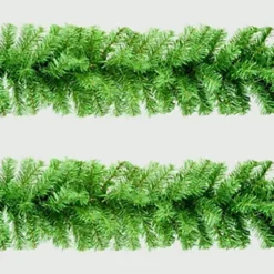 2 X Artificial Christmas Garland Plain Green 2.7M -Deals Christmas Decor Store 2 x artificial christmas garland plain green 2 7m5060950105137 04c MP