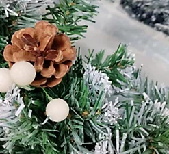 2 X Artificial Christmas Garland Snow Tipped White Berry And Pine Cone Green Garland 2.7M 7 2 X Artificial Christmas Garland Snow Tipped White Berry And Pine Cone Green Garland 2.7M -Deals Christmas Decor Store 2 x artificial christmas garland snow tipped white berry and pine cone green garland 2 7m5060950104987 04c MP