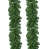 2 X Everlands Plain Artificial Christmas Imperial Garland Indoor And Outdoor 270cm X 20cm