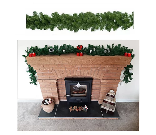 2 X Everlands Plain Artificial Christmas Imperial Garland Indoor And Outdoor 270cm X 25cm 1 2 X Everlands Plain Artificial Christmas Imperial Garland Indoor And Outdoor 270cm X 25cm