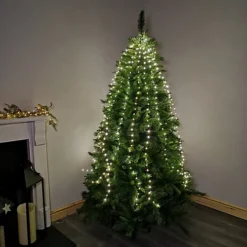 200 LED 10 X 1.9m Premier Multi Function Waterfall Christmas Tree Lights With Timer In Warm White 6 200 LED 10 X 1.9m Premier Multi Function Waterfall Christmas Tree Lights With Timer In Warm White -Deals Christmas Decor Store 200 led 10 x 1 9m premier multi function waterfall christmas tree lights with timer in warm white5056589180645 03c MP