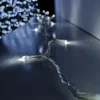 200 LED 16m Premier Christmas Outdoor Function Lights Timer Clear Cable In White