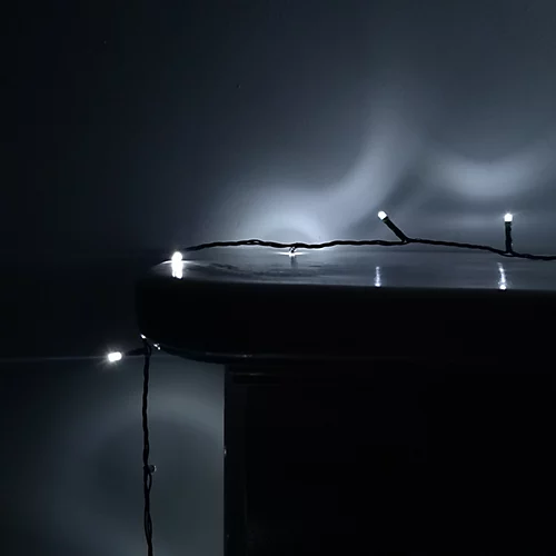 200 LED 16m Premier SupaBrights Indoor Outdoor Christmas Multi Function Mains Operated String Lights With Timer In Cool White 4 200 LED 16m Premier SupaBrights Indoor Outdoor Christmas Multi Function Mains Operated String Lights With Timer In Cool White - Image 4