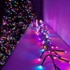 2000 LED 25m Premier Christmas Outdoor Cluster Timer Lights In Rainbow