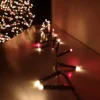 2000 LED 50m Premier TreeBrights Indoor Outdoor Christmas Multi Function Mains Operated String Lights Timer Red & Vintage Gold