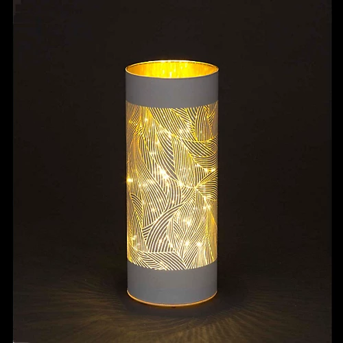 20cm Christmas Decorated Vase Table Feather Design Silver 1 20cm Christmas Decorated Vase Table Feather Design Silver