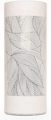 20cm Christmas Decorated Vase Table Feather Design Silver 4 20cm Christmas Decorated Vase Table Feather Design Silver - Image 4