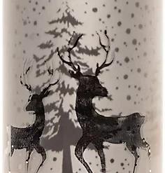 20cm Christmas Decorated Vase Table Forest Snowfall Scene Silver -Deals Christmas Decor Store 20cm christmas decorated vase table forest snowfall scene silver5056141050706 04c MP