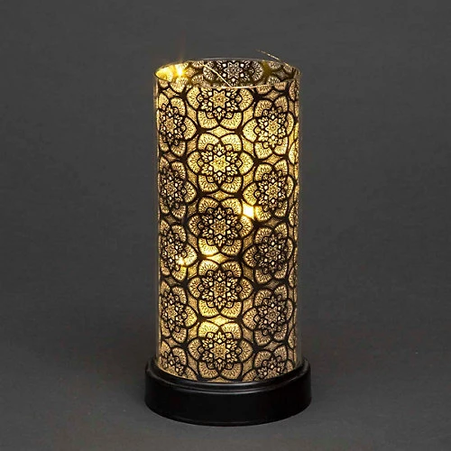 23cm Christmas Decorated Vase Table Santa Flowers Design Black 2 23cm Christmas Decorated Vase Table Santa Flowers Design Black - Image 2