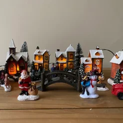 24 Piece Christmas Village Scene For Windowsills Or Mantelpieces -Deals Christmas Decor Store 24 piece christmas village scene for windowsills or mantelpieces5060266599958 03c MP