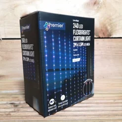 240 LED 2m X 1.5m Premier Flexibright Curtain Indoor Outdoor Multifunction Christmas Lights With Timer In Rainbow -Deals Christmas Decor Store 240 led 2m x 1 5m premier flexibright curtain indoor outdoor multifunction christmas lights with timer in rainbow5056589183769 04c MP