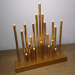 25cm Premier Christmas Candlebridge With 20 LEDs & Timer In Gold Battery Operated -Deals Christmas Decor Store 25cm premier christmas candlebridge with 20 leds timer in gold battery operated5060187579787 03c MP