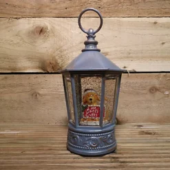 26cm Snowtime Dual Power LED Christmas Glitter Water Spinner Blue Lantern Cute Dog Scene -Deals Christmas Decor Store 26cm snowtime dual power led christmas glitter water spinner blue lantern cute dog scene5029936937919 04c MP