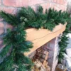 270cm (9ft) Plain Green Kateson Fir Green Christmas Garland With 180 Tips