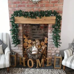 270cm (9ft) X 25cm Snow Tipped King Fir Christmas Garland With Pine Cones 7 270cm (9ft) X 25cm Snow Tipped King Fir Christmas Garland With Pine Cones -Deals Christmas Decor Store 270cm 9ft x 25cm snow tipped king fir christmas garland with pine cones5056589197933 04c MP