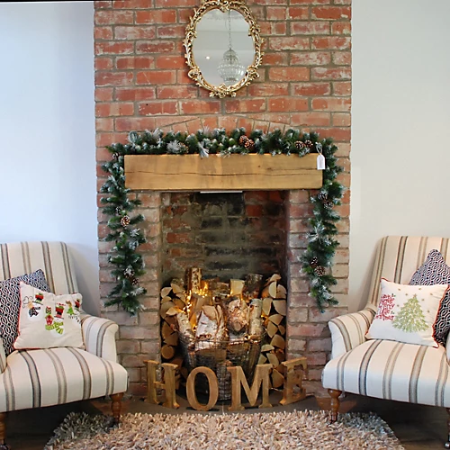 270cm X 25cm Samuel Alexander Frosted Glacier Christmas Garland With Pine Cones 3 270cm X 25cm Samuel Alexander Frosted Glacier Christmas Garland With Pine Cones - Image 3