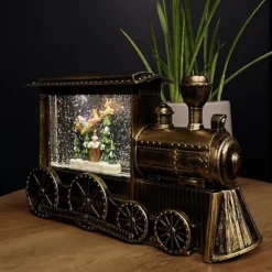 29cm Gold Water Spinner Christmas Train And With Santa Scene Decoration -Deals Christmas Decor Store 29cm gold water spinner christmas train and with santa scene decoration5056589198992 03c MP
