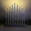 29cm Premier Christmas Candlebridge With 17 LEDs In Silver Aluminium Battery Operated