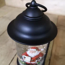 29cm Snowtime Dual Power LED Christmas Glitter Water Spinner Black Lantern Santa Scene -Deals Christmas Decor Store 29cm snowtime dual power led christmas glitter water spinner black lantern santa scene5056589194048 03c MP